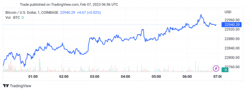 سعر البتكوين (BTCUSD) تحصل على إشارة سلبية – تحليل - 07-02-2023