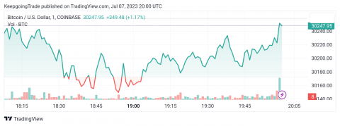 سعر البتكوين (BTCUSD) يتكبّد خسائر ملحوظة – تحليل - 07-07-2023