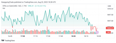 سعر الذهب يبدأ بالتعافي – تحليل - 22-08-2023