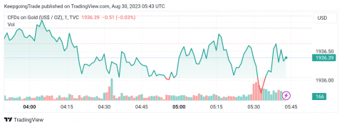 سعر الذهب يجتاز الهدف الأول – تحليل - 30-08-2023