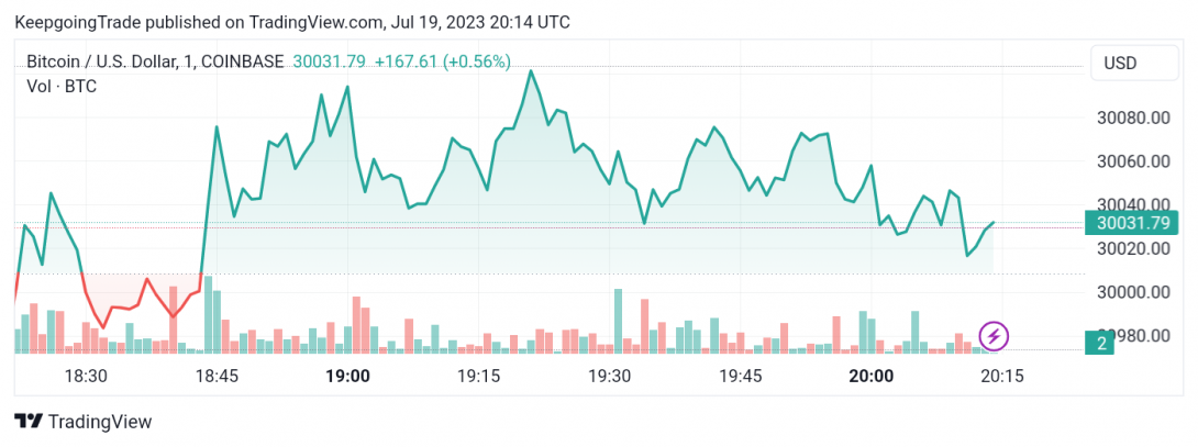 سعر البتكوين (BTCUSD) يتماسك فوق الدعم – تحليل - 19-07-2023