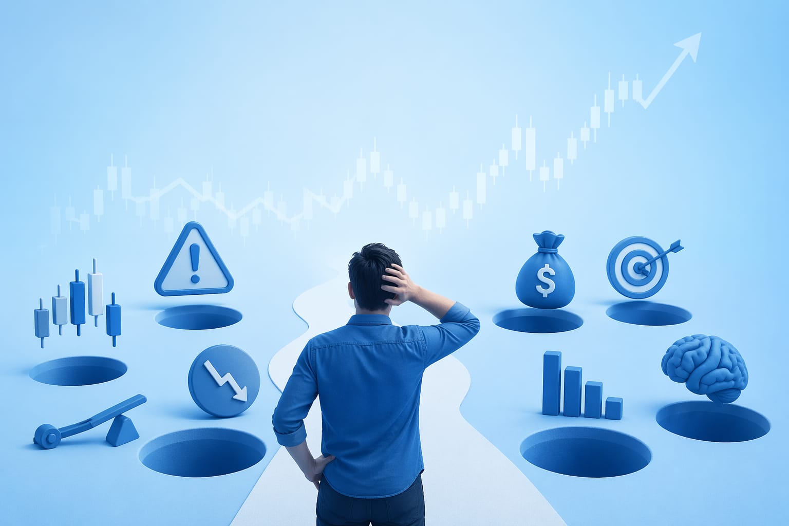 أخطر 7 أخطاء يرتكبها المتداولون الجدد